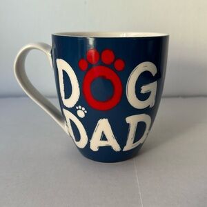 Huge 16oz Dog Dad Mug Blue, White, Red by Evergreen